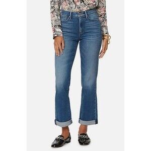 NYDJ Relaxed Straight Leg Jeans Medium Wash Blue Stretch Comfort Women's Size 8